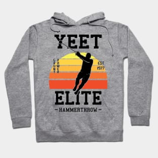 Yeet Elite Hammerthrow Retro Track N Field Athlete Hoodie